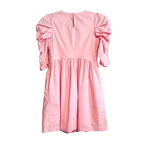 Tuckernuck Hyacinth House Puff Sleeve Mini Dress Pink XS - Picture 4 of 15